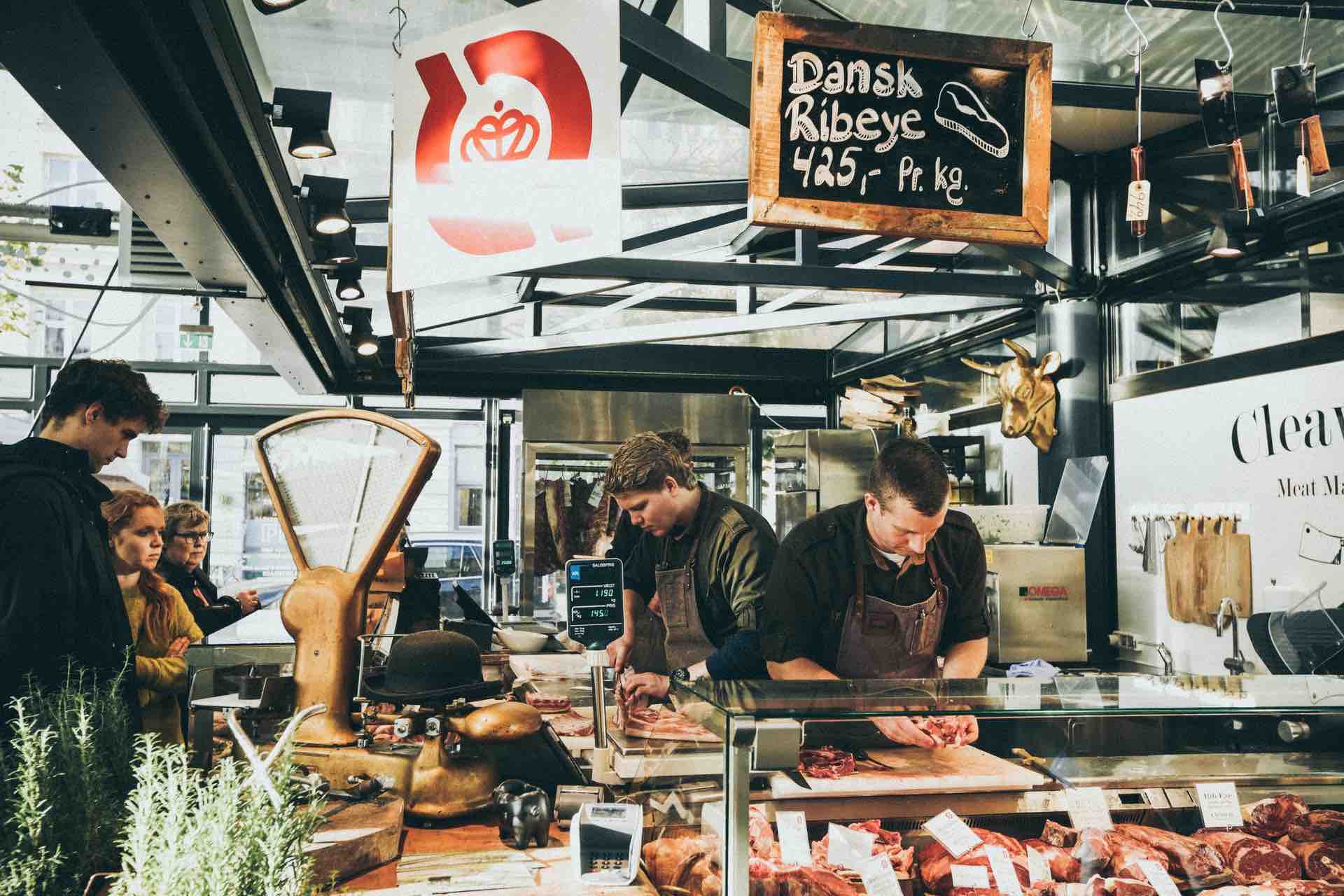 Image of a food market